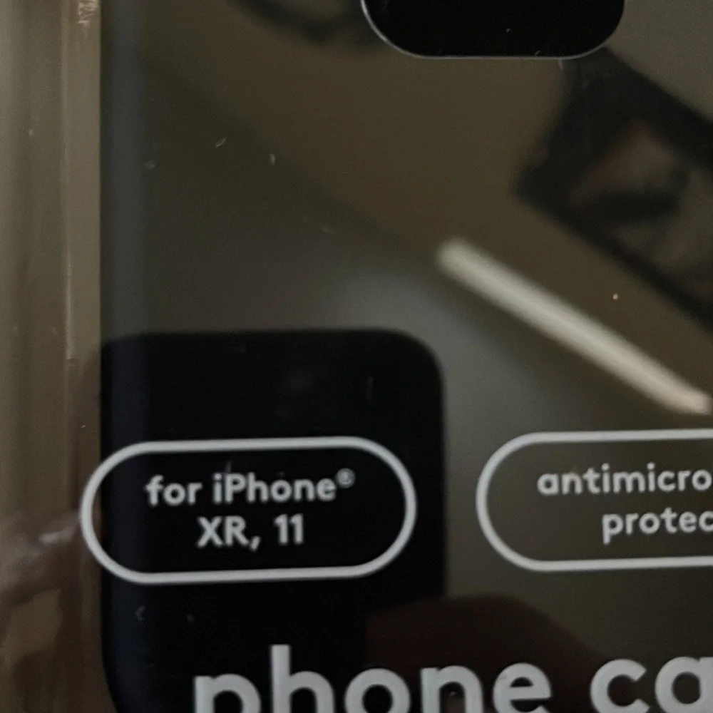 Heyday iPhone 11, XR soft touch black cell phone case.